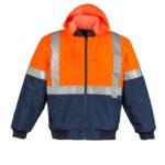 Mens HI Vis Quilted Flying Jacket