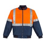 Mens HI Vis Quilted Flying Jacket