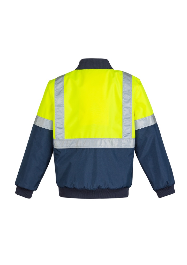 Mens HI Vis Quilted Flying Jacket
