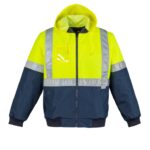 Mens HI Vis Quilted Flying Jacket