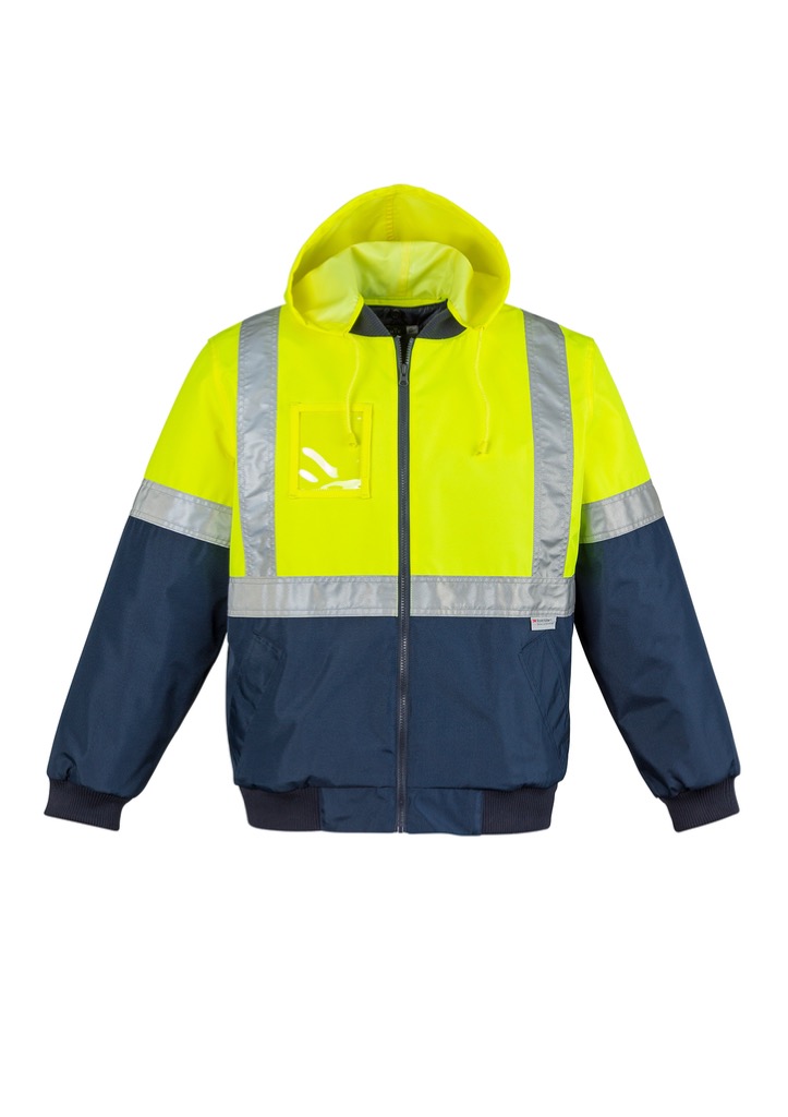 Mens HI Vis Quilted Flying Jacket