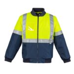 Mens HI Vis Quilted Flying Jacket