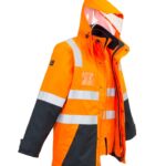 Mens Hi Vis 4 in 1 Waterproof Jacket