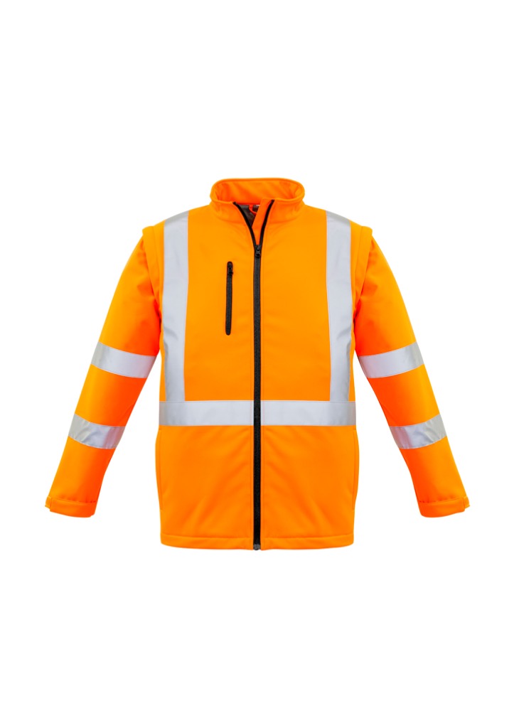 Unisex Hi Vis 2 in 1 X Back Soft Shell Jacket