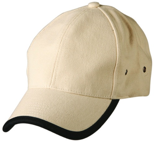 Heavy Brushed Cotton Peak & Back Trimp Cap