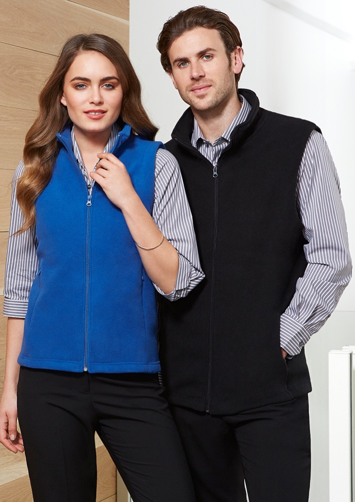 Mens Plain Micro Fleece Vest