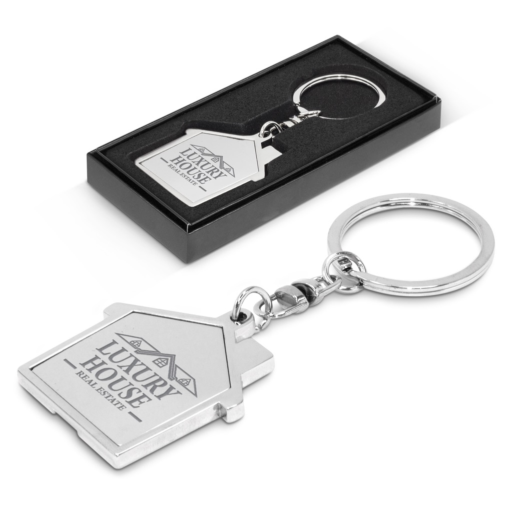 House Metal Key Ring