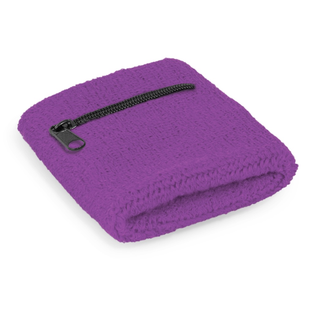 Wrist Sweat Band with Pocket