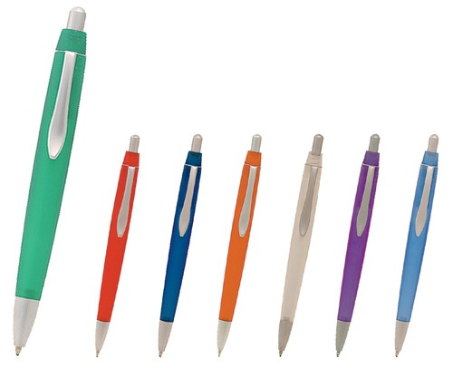 Plastic Pen Frosted Barrel And Parker Style Refill Neptune