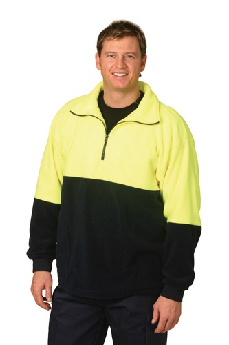 Hi-Vis Polarfleece Half Zip Pullover