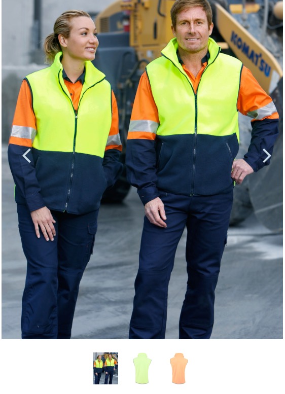 Hi-Vis Two Tone Polar Fleecy Vest