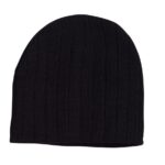 Cable Knit Beanie With Fleece Head Band