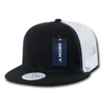 6 Panel Flat Bill Trucker Cap
