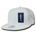 6 Panel Flat Bill Trucker Cap