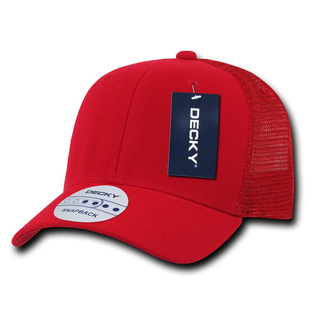 6 Panel Curve Bill Trucker Cap