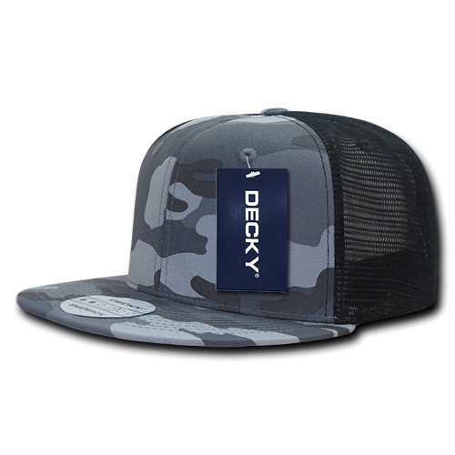 Camo Flat Bill Trucker
