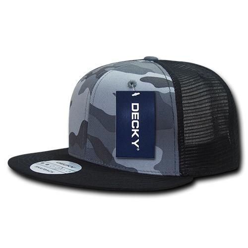 Camo Flat Bill Trucker