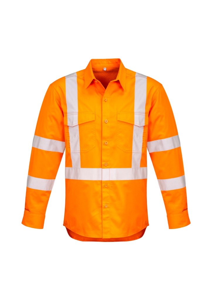 Mens Hi Vis X Back Taped Shirt