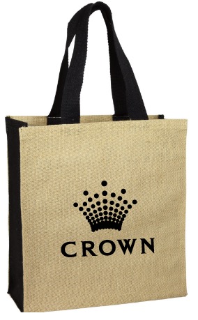 Jute Panelled Carry-All