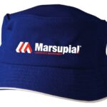 Pique mesh with sandwich trim bucket hat