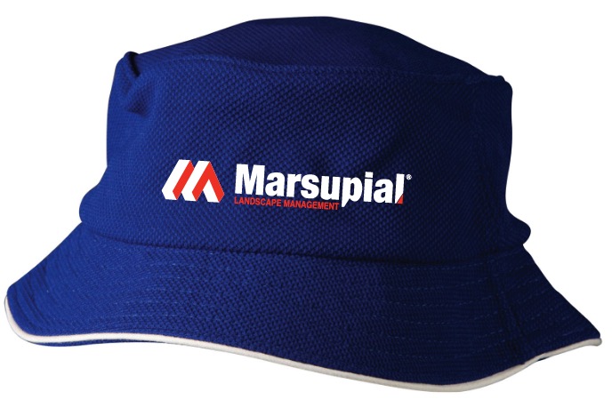 Pique mesh with sandwich trim bucket hat