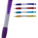 Plastic Pen Push Action Rubber Grip Enzo