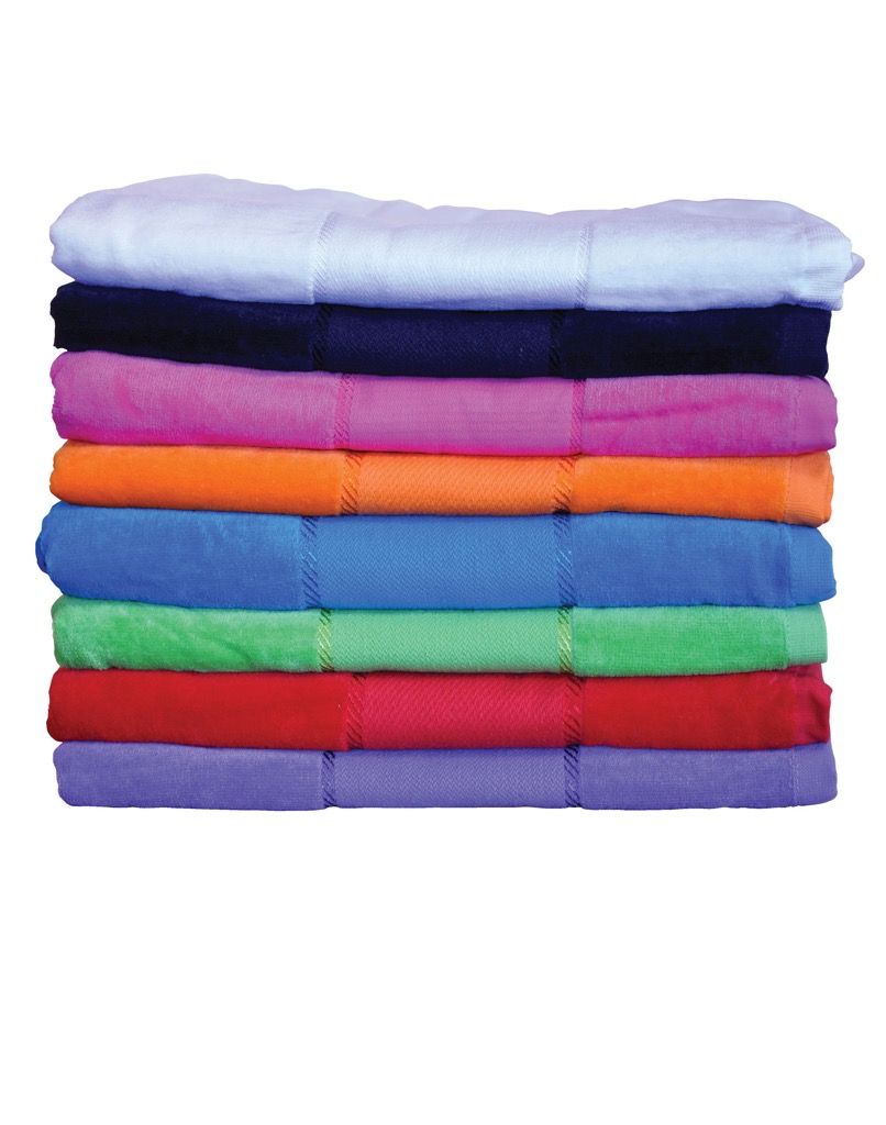 Terry Velour Beach Towel 75×150 Cm