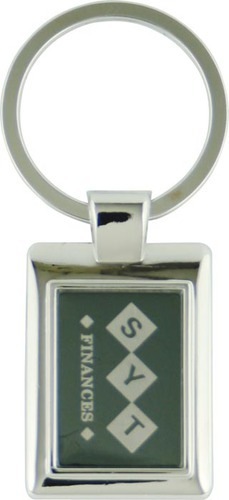 Key Ring Metal With Black Insert Nicholas