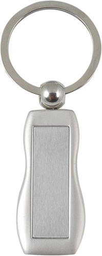 Key Ring With Satin Metal Inlay