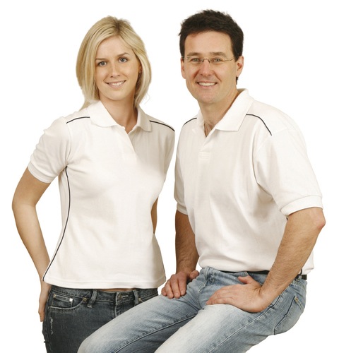 Ladies’ Pure Cotton Contrast Piping