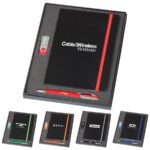 Notebook / 2 GB Swivel USB & Havana Pen Set