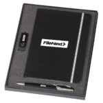 Notebook / 2 GB Swivel USB & Havana Pen Set