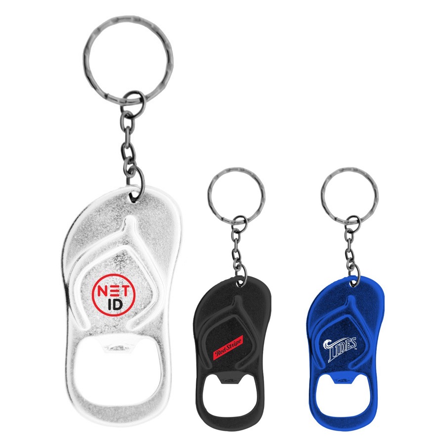 Sandal Shaped Bottle Opener Keychain