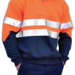 Hi-Vis L/S Fleecy Collar Sweater 3m Tapes