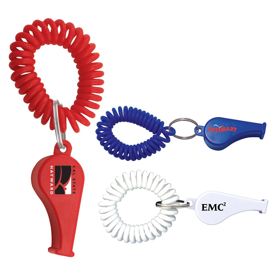 Whistle Coil Key Chain