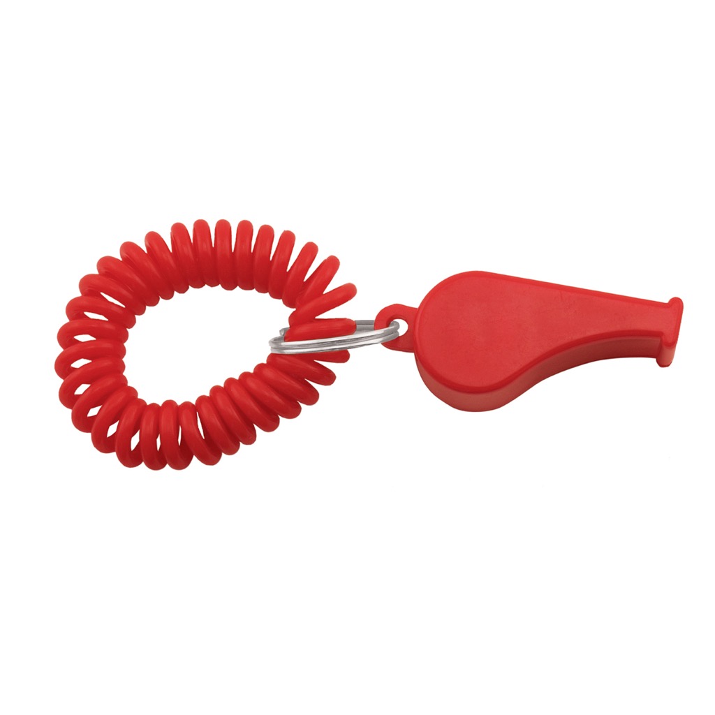 Whistle Coil Key Chain