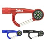 Flashlight Carabiners with Compass