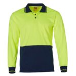 Hi-Vis Cooldry Safety Polo L/S