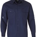 Cotton Drill Long Sleeve Work Shirt