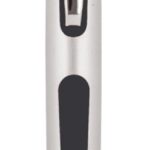 Plastic Pen Click Action Silver Barrel And Coloured Rubber Trim Scribble