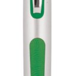 Plastic Pen Click Action Silver Barrel And Coloured Rubber Trim Scribble