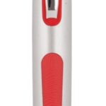 Plastic Pen Click Action Silver Barrel And Coloured Rubber Trim Scribble