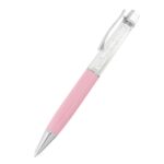 Pen Metal With Crystals Inside Barrel Crystal