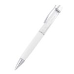 Pen Metal With Crystals Inside Barrel Crystal