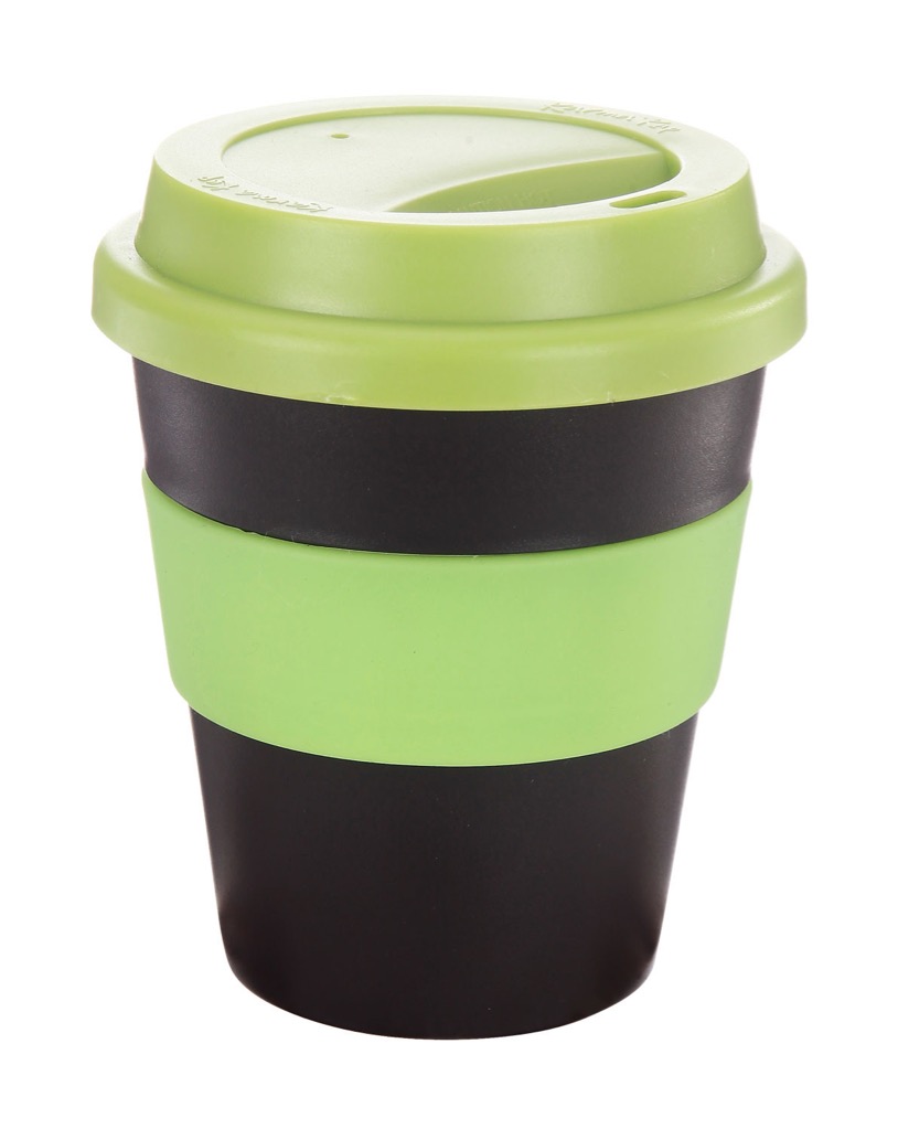 Coffee Cup / Mug11oz/320ml Plastic Karma Kup Plastic Aura Lid Reusable