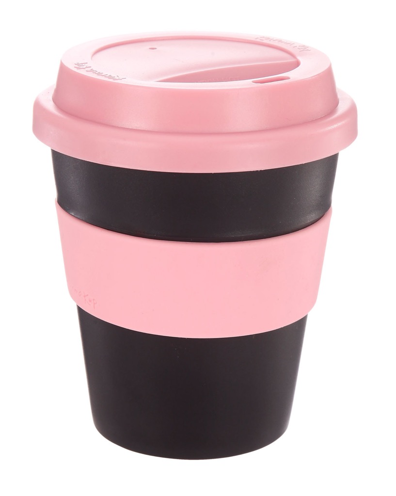 Coffee Cup / Mug11oz/320ml Plastic Karma Kup Plastic Aura Lid Reusable
