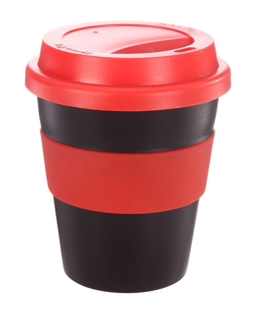 Coffee Cup / Mug11oz/320ml Plastic Karma Kup Plastic Aura Lid Reusable