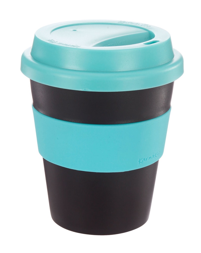 Coffee Cup / Mug11oz/320ml Plastic Karma Kup Plastic Aura Lid Reusable