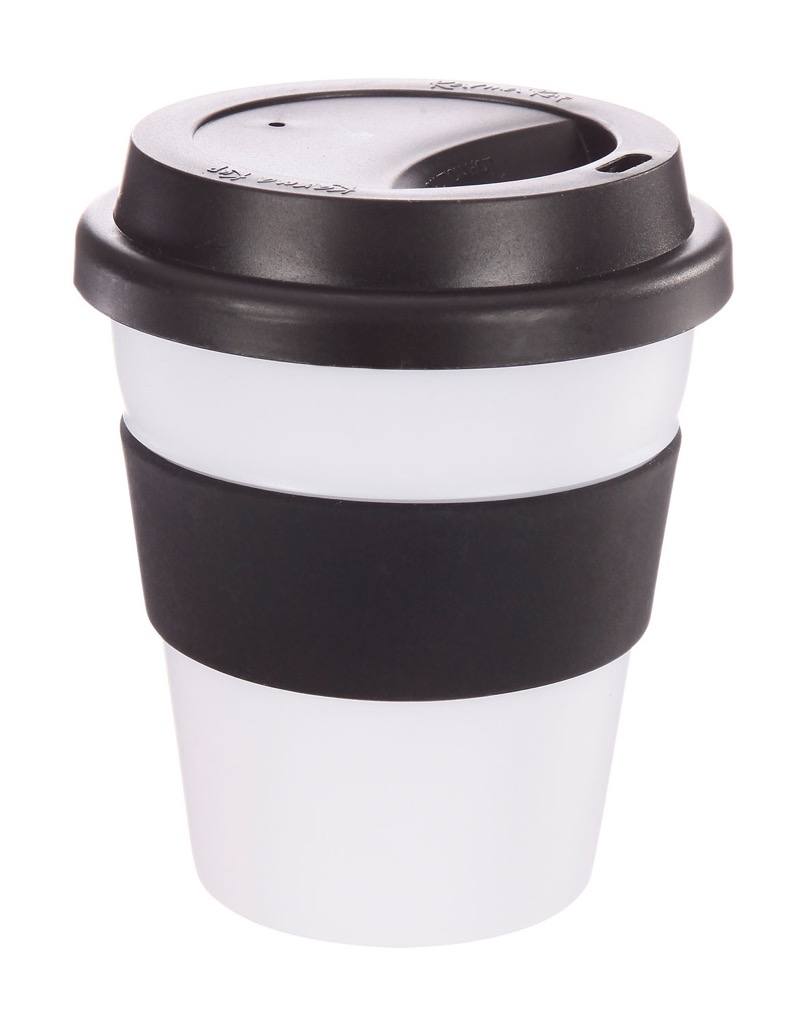 Coffee Cup / Mug11oz/320ml Plastic Karma Kup Plastic Aura Lid Reusable