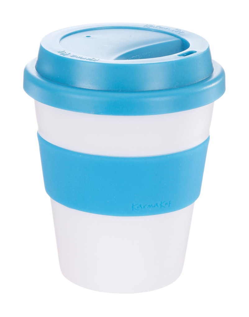 Coffee Cup / Mug11oz/320ml Plastic Karma Kup Plastic Aura Lid Reusable